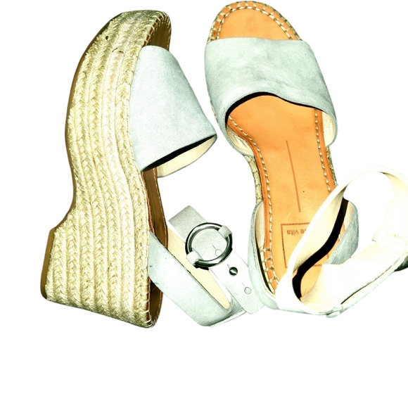 Dolce Vita Tan Wedges with Ankle Strap - Picture 7 of 15